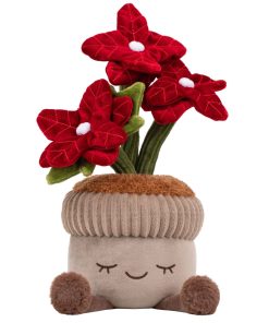 Greenhouse by Russ 12-Inch Poinsettia Plant Plush