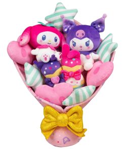 Hello Kitty and Friends 12-Inch My Melody and Kuromi Anniversary Plush Bouquet