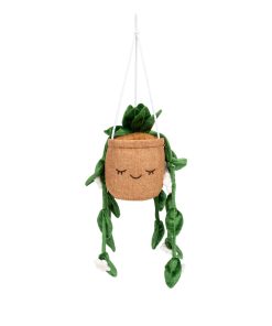 Greenhouse by Russ 8-Inch Hanging Plant with Flowers Plush