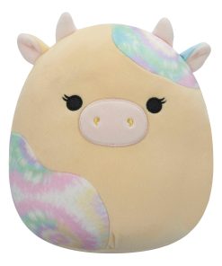 12-Inch Rina the Yellow Cow with Tie Dye Spots