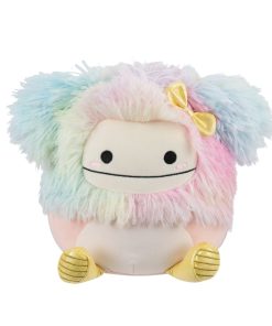 Diane the Peach Bigfoot with Yellow Rain Boots