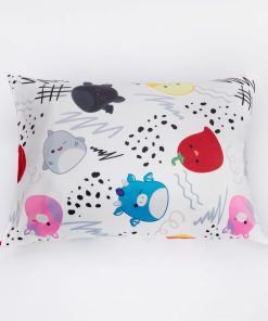 "Squish Vibes" White SquishPillow Pillowcase (Standard)