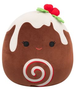 8-Inch Fleur the Yule Log with Holly
