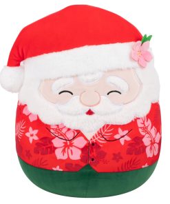 14-Inch Nick the Santa Claus in Red Hawaiian Shirt