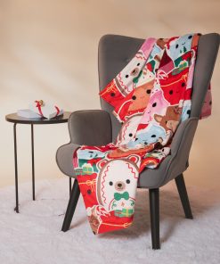 Squishmallows Holiday Throw Blanket