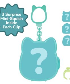 Squish-a-longs Clip & Go - Includes 3 Mini-Squish & Clip Case