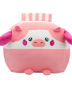 Russ 14-Inch Strawberry Milk Box Cow Plush