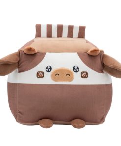 Russ 14-Inch Chocolate Milk Box Cow Plush