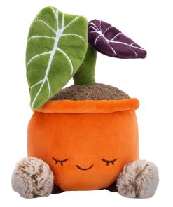 Greenhouse by Russ 12-Inch Black Velvet Alocasia Plant Plush