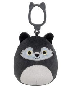 3.5-Inch Dmitri the Dark Grey Wolf Clip - 3.5"