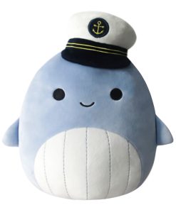 8-Inch Samir Blue Whale with Sailor Hat