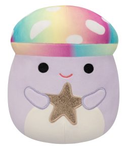 8-Inch Mahdi the Tie-Dye Mushroom Holding Star