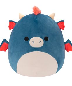 14-Inch Carin the Blue Dragon with Orange Mane
