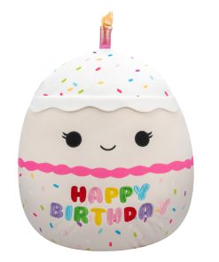 14-Inch Lyla Vanilla Birthday Cake With Rainbow Sprinkles Embroidery