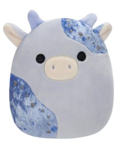 5-Inch Marzio Light Blue Velvet Cow