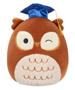 12-Inch Arella the Brown Owl in Graduation Cap
