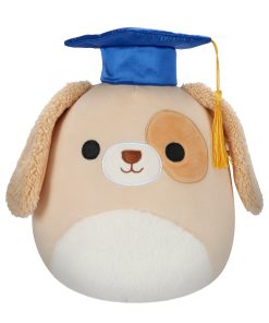 8-Inch Harris the Brown Spotted Dog in Graduation Cap