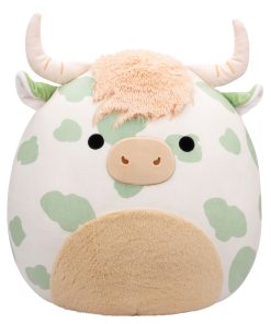 20-Inch Celestino the Sage Green Spotted Highland Cow
