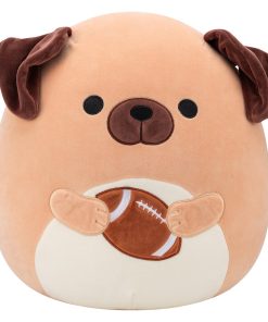 14-Inch Daryl the Brown Dog Holding Football
