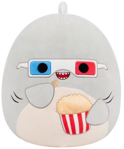 16-Inch Gordon the Grey Shark with 3D Glasses and Popcorn