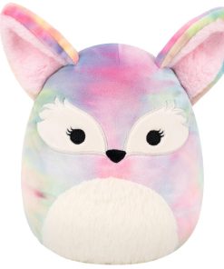 8-Inch Paulette the Rainbow Tie-Dye Fennec Fox