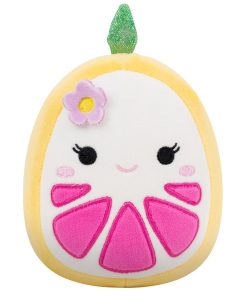 5-Inch Eleanor the Yellow Grapefruit with Flower Hairpin
