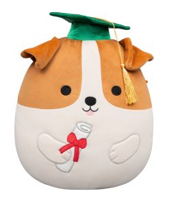 12-Inch Brenden the Jack Russell Terrier in Graduation Cap
