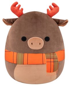 16-Inch Patterson the Moose with Orange Scarf