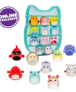 Squishville Play & Display Storage with 20 Squishmallows (4 Rare)