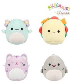 Micromallows 4-Pack - Gordon Shark, Tex Taco, Tabitha Cat, Irina Axolotl