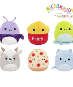 Micromallows 6-Pack ?C Axel Beetle, Lune Loch Ness Monster, Floyd French Fries, Orphie Octopus, Pep Pizza, Walker Goat