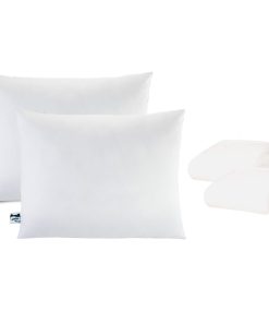 SquishPillow Bed Pillow and Pillowcase 2-Pack