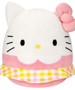 Hello Kitty and Friends 14-Inch Hello Kitty Wearing Gingham Skirt Squishmallows