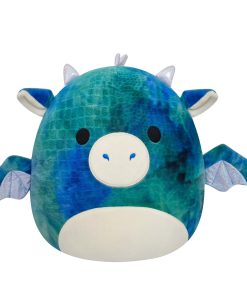 14-Inch Dominic the Blue Textured Dragon