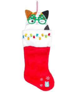 Squishmallows Cam the Cat Holiday Stocking